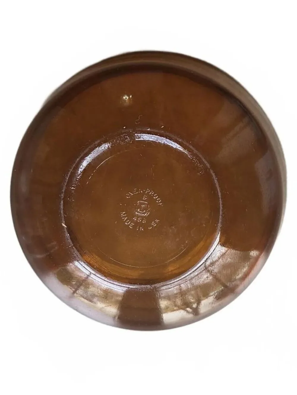 Vtg Anchor Hocking Fire King Harvest Amber 1.5Qt Mixing Bowl